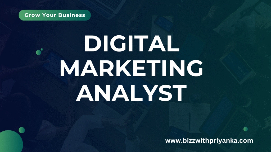 Digital marketing analyst